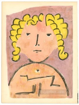 Paul Klee Painting - Head of a child Paul Klee